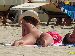 Amazing Ass Sexy Bikini Hot milf Backview at the beach