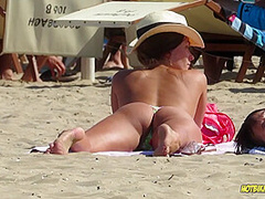 Amazing Ass Sexy Bikini Hot milf Backview at the beach