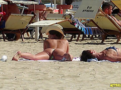 Amazing Ass Sexy Bikini Hot milf Backview at the beach