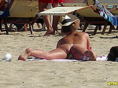 Amazing Ass Sexy Bikini Hot milf Backview at the beach