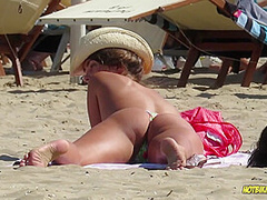 Amazing Ass Sexy Bikini Hot milf Backview at the beach