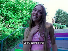 Tall Slim College Girl With Long Legs Could Easily Be A Model But Loves Money & Cock