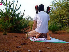Amateur Masked Chinese Couple Fuck Outdoors