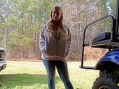 Bailey Brooke - Roadside - Our Mechanic Got Lucky With A Busty Blonde Babe