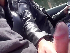 Omg! Stranger Caught Jerking Off! Suddenly He Stood There With His Huge Cock