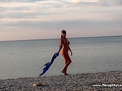 Nude Stroll In Public - Naughty Lada