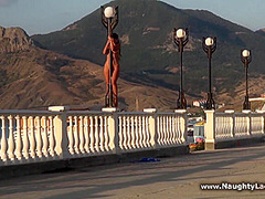 Nude Stroll In Public - Naughty Lada