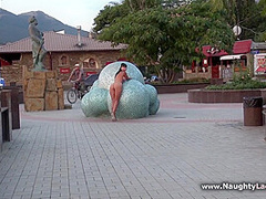 Nude Stroll In Public - Naughty Lada