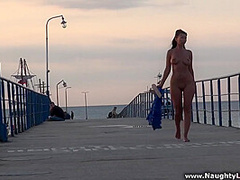 Nude Stroll In Public - Naughty Lada