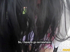 Beautiful Long Legged Busty Sex Therapist From France Shows Taxidriver How To Fuck And Gives Him Handjob To Cum - Clea Gaultier