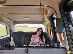 Beautiful Long Legged Busty Sex Therapist From France Shows Taxidriver How To Fuck And Gives Him Handjob To Cum - Clea Gaultier