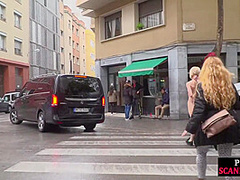 Latin slut 3some fucked in public be4 naked outdoor exposing