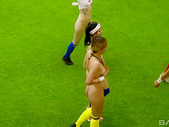 Red Louboutin, Ellie Wain And Hot Pearl - Bewitching Milly And Kitsunes Fingering Action