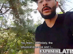 Soldier Huge Cock In Latina Brunette With Big Tits And Ass Enjoying A Big Dick Outdoors