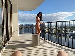 Pov Balcony Deepthroat Till You - Shantel Dee And Cum Twice