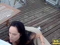 Taboo Sex Is Way For Brunette Teen To Stop Smoking