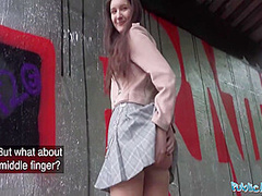 Very Cute And Real College Brunette 19yrs Teen Art Student With Natural Tits Studies A Strangers Big Dick Outdoors In Exchange For Cash 12 Min
