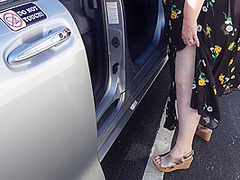 Big Ass Hot Sexy Bbw Milf Mom Caught Sucking Black Cock Publicly In Car (black Guy Jerking & Shooting Big Load Of Cum