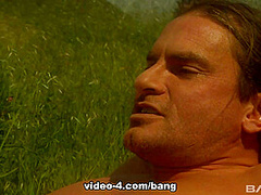 Carmen Luvana leaves this field fuck with a sore pussy from multiple O's - BANG!