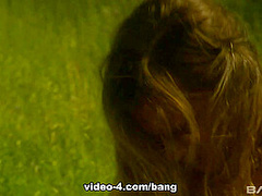 Carmen Luvana leaves this field fuck with a sore pussy from multiple O's - BANG!