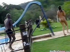 Interracial pussy fucking session