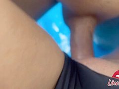 Pov- I Put My Cock In And Leave Her Pussy Full Of Milk To A Young Girl Who Is In The Pool She Is A Bitch Who Wanted To