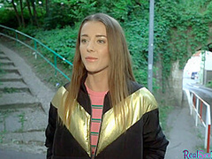 19yo slut fucked outdoor in POV in doggystyle by BWC