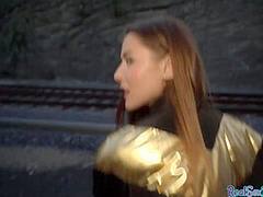 19yo slut fucked outdoor in POV in doggystyle by BWC