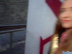 19yo slut fucked outdoor in POV in doggystyle by BWC