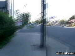 skinny teen fucked on public