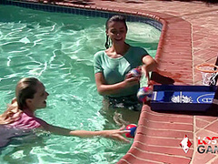 Aften Opal & Kylie Rocket Get Dirty in the Pool