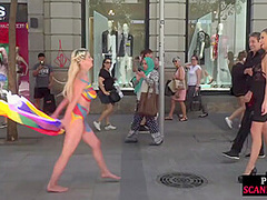 Scandalous MILF doggystyled by big cock at public place