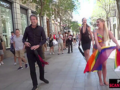 Scandalous MILF doggystyled by big cock at public place