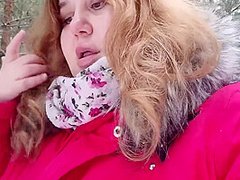 Cum In The Mouth And On The Tits Of A Redheaded Slut In The Woods 11 Min