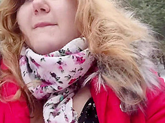 Cum In The Mouth And On The Tits Of A Redheaded Slut In The Woods 11 Min