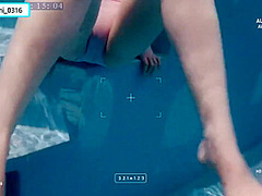 水中カメラ水着のクロッチ部分アッフ　日本人　素人　japanese Amateur