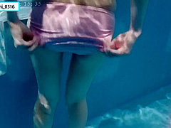 水中カメラ水着のクロッチ部分アッフ　日本人　素人　japanese Amateur