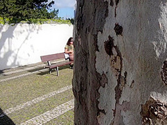 A Young Sucker Spied On Mommy In The Park And She Let Herself Be Touched!