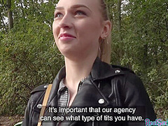 Reality babe POV fucked outdoor 4 cash after casting