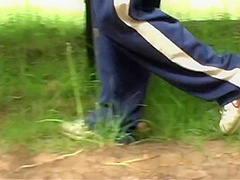 Outdoor Sex For A Blonde Girl With Natural Boobs During A