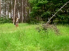 Outdoor Sex For A Blonde Girl With Natural Boobs During A
