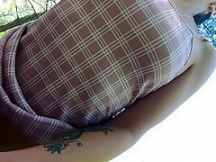 Hot Little Brunette Slut Gets Fucked Outside In Pov