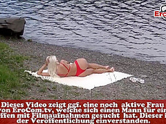 German Petite Skinny Blonde Teen Outdoor Fuck