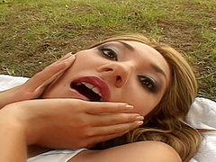 Babe Takes Multiple Loads While Laying Down