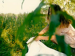OLD4K. Enticing girl blows geezers mind and gets banged outdoors