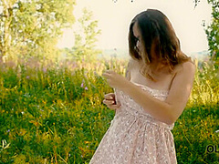 OLD4K. Enticing girl blows geezers mind and gets banged outdoors