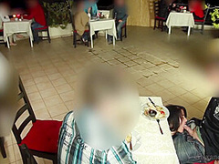 Public Extreme! I Pulled Out His Giant Cock In The Middle Of The Restaurant