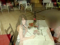 Public Extreme! I Pulled Out His Giant Cock In The Middle Of The Restaurant