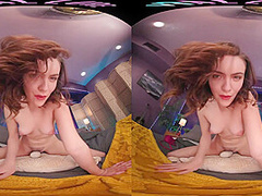 Your sexy girlfriend masturbates with her toy for you in VR