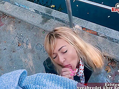 German Blonde Street Hooker Pick Up From Pornfighter